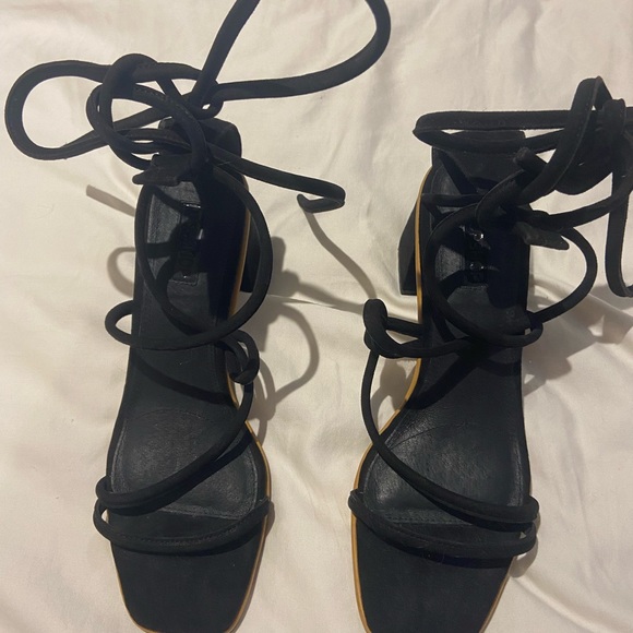 TOPSHOP STRAPPY BLOCK HEELS (worn once!) - Picture 2 of 5